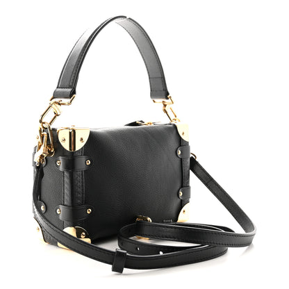 Louis Vuitton Grained Calfskin Side Trunk PM Black 3 of 9