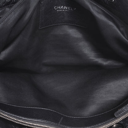 Chanel Glazed Calfskin Large On The Road Tote Black 7 of 8