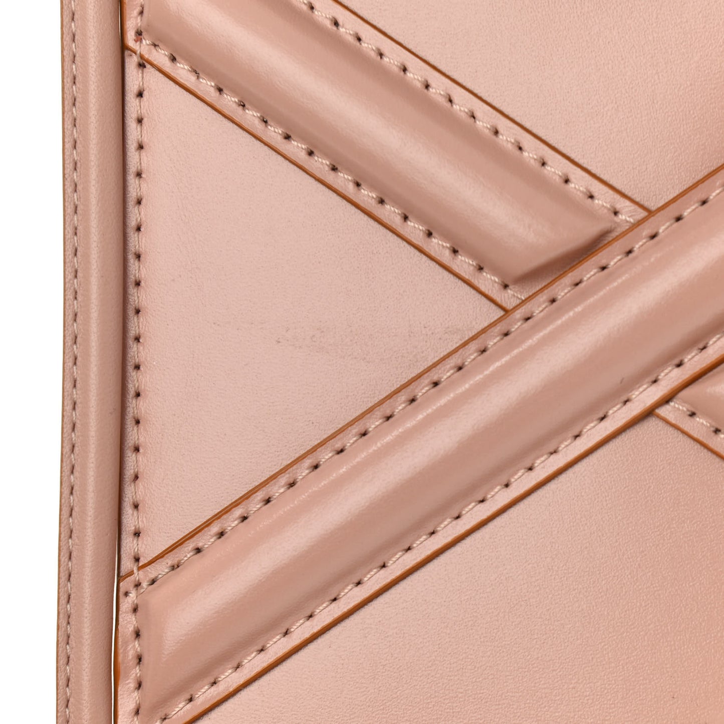 Calfskin The Curve Micro Crossbody Pouch Bag Pink
