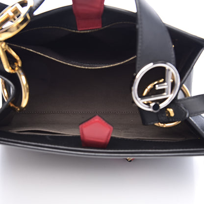 Fendi Vitello Century F is Fendi FF 1974 Embossed Small Runaway Satchel Black Maya 5 of 16
