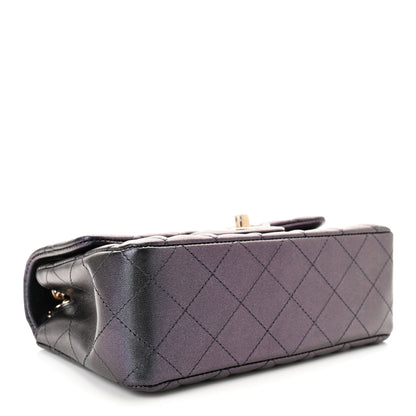 Chanel Iridescent Lambskin Quilted Mini Rectangular Flap Black 4 of 11