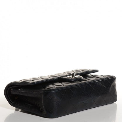 Chanel Lambskin Quilted Medium Double Flap Black 21 of 26