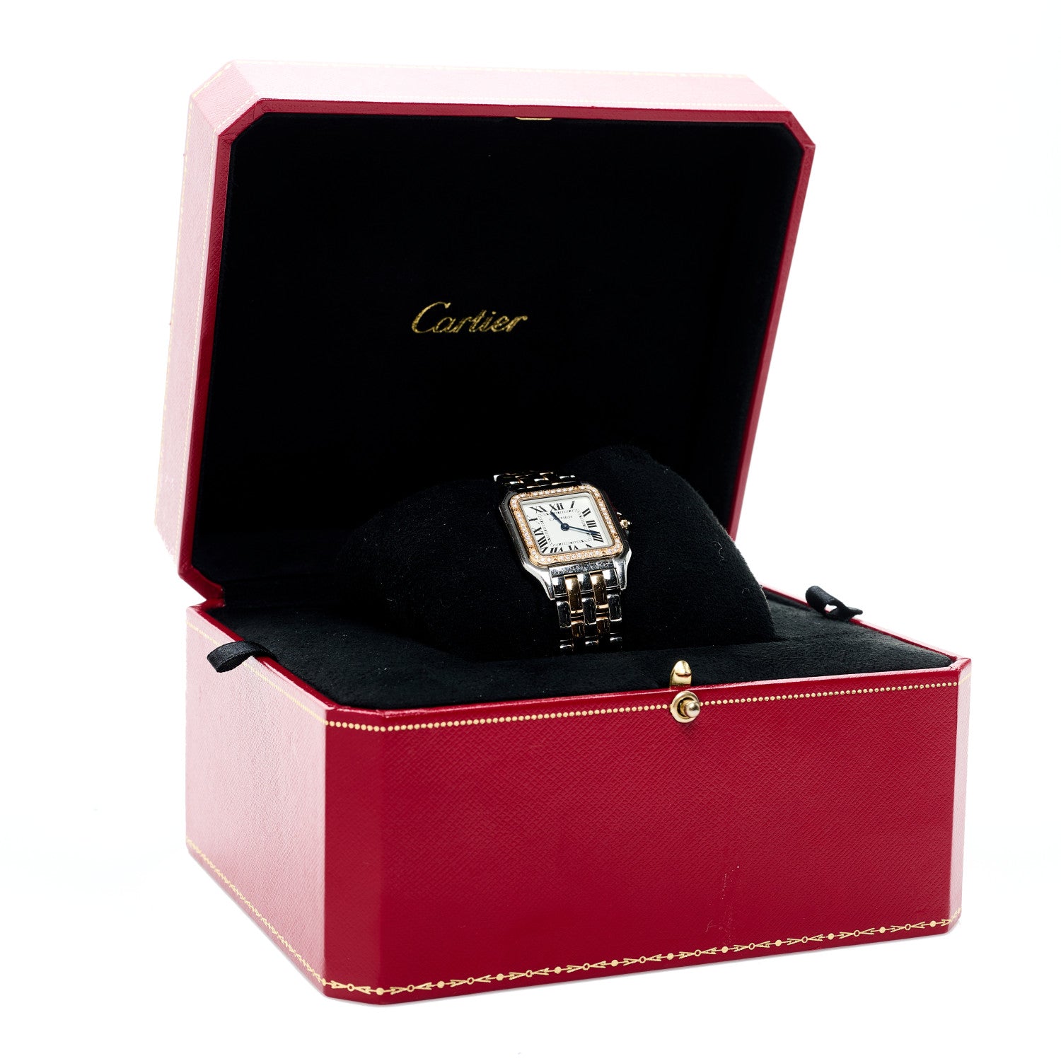 Cartier Stainless Steel 18K Pink Gold Diamond 27mm Panthere Quartz Watch 5 of 5
