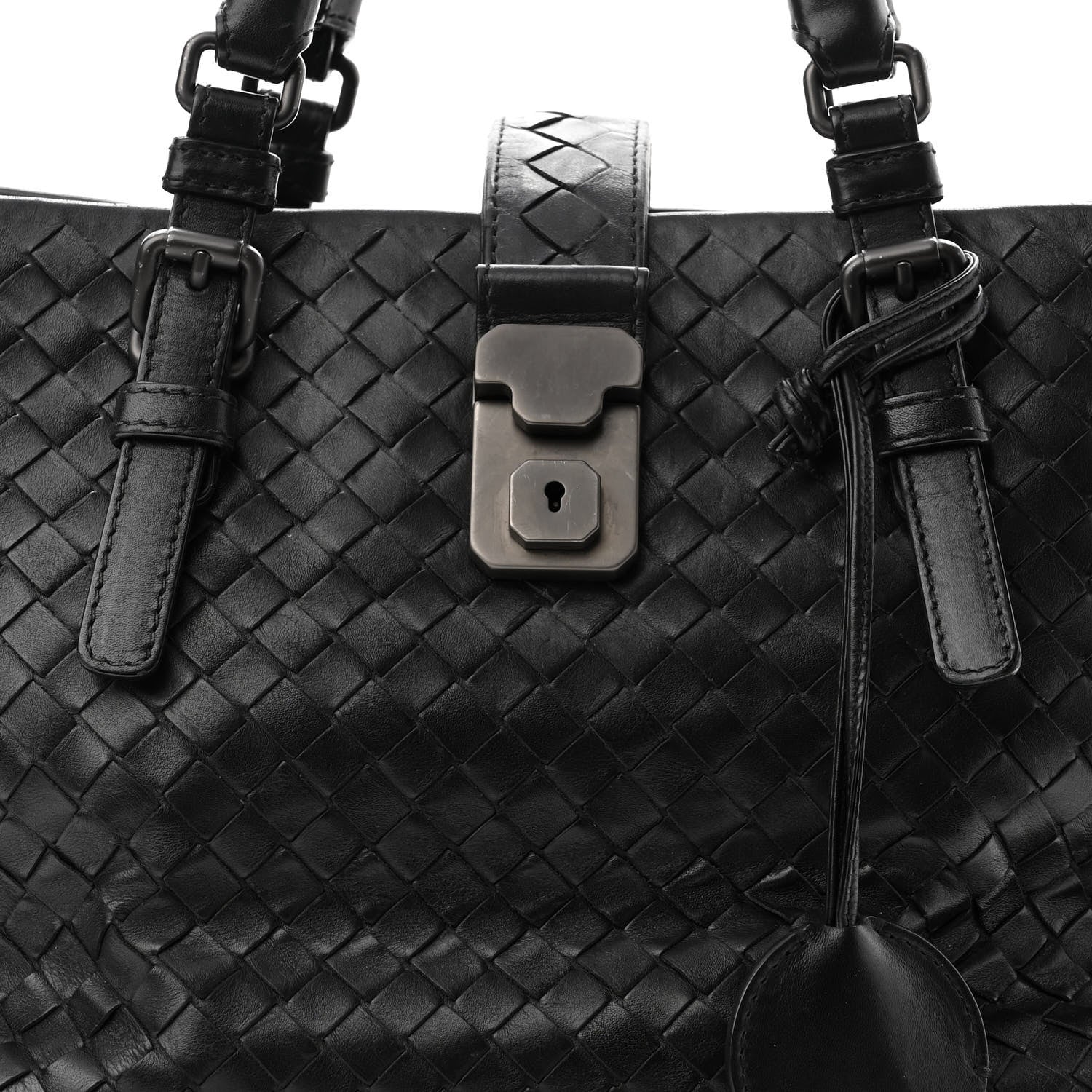 Bottega Veneta Nappa Intrecciato Medium Roma Tote Black 8 of 10