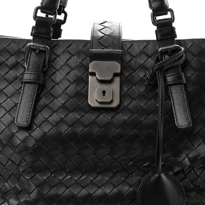 Bottega Veneta Nappa Intrecciato Medium Roma Tote Black 8 of 10