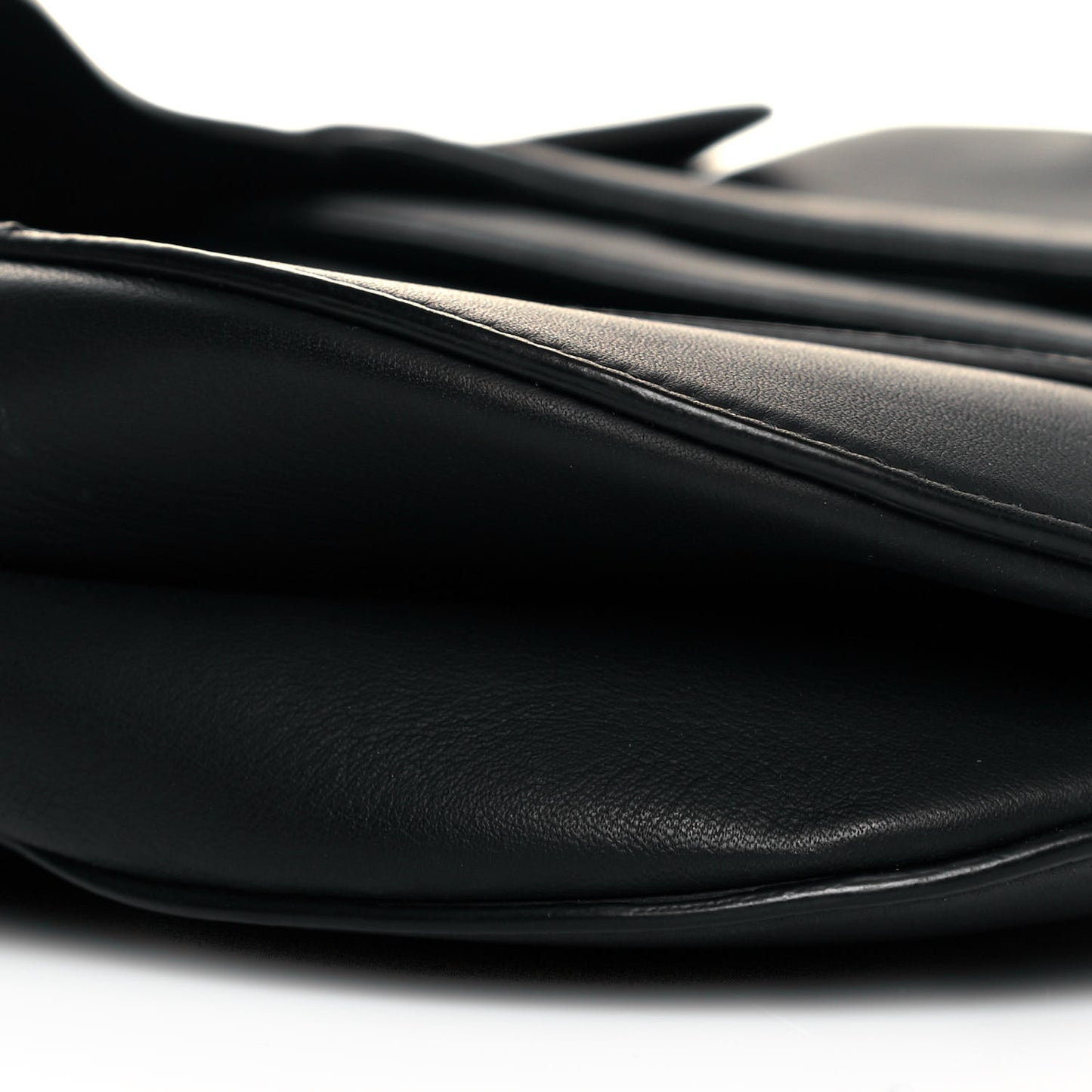 Ultra Matte Calfskin Saddle Bag Black