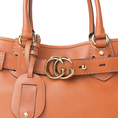 Gucci Calfskin Medium GG Running Tote Orange 14 of 14