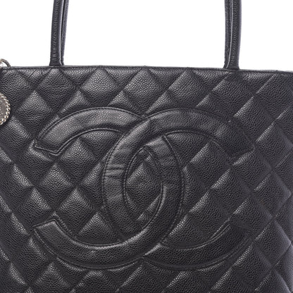 Chanel Caviar Quilted Medallion Tote Black 9 of 18