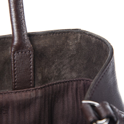 Fendi Vitello Elite Regular 2Jours Tote Caffe Noir 10 of 14