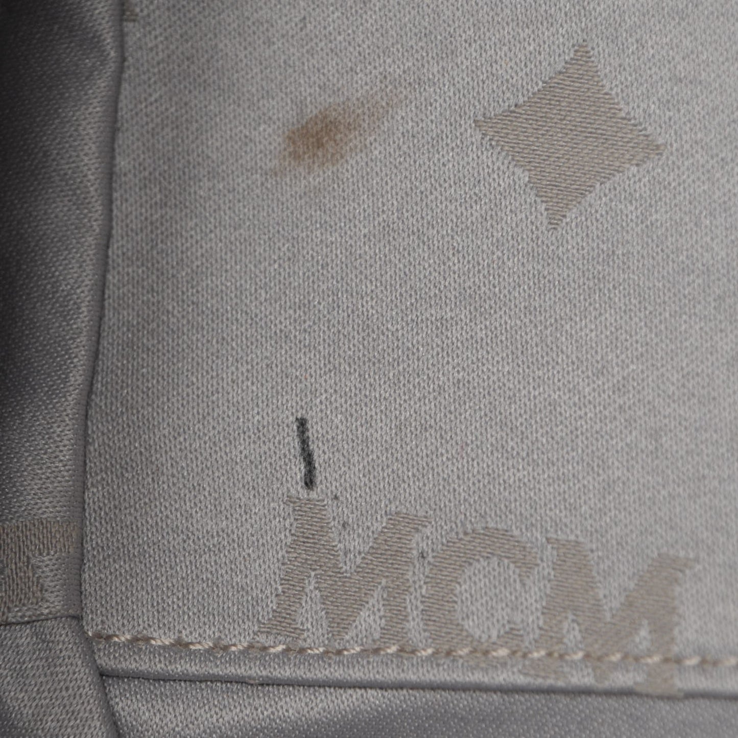 Grained Calfskin Studded Tote White