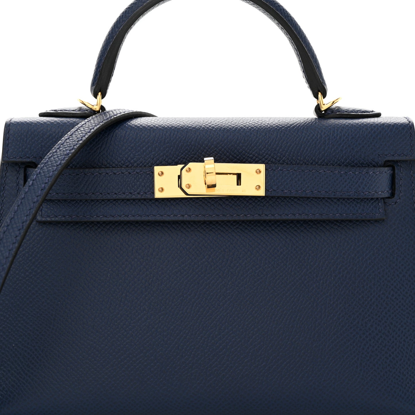 Epsom Mini Kelly Sellier 20 Bleu Navy
