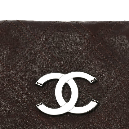 Chanel Calfskin Diamond Stitch Accordion Flap Brown 8 of 11