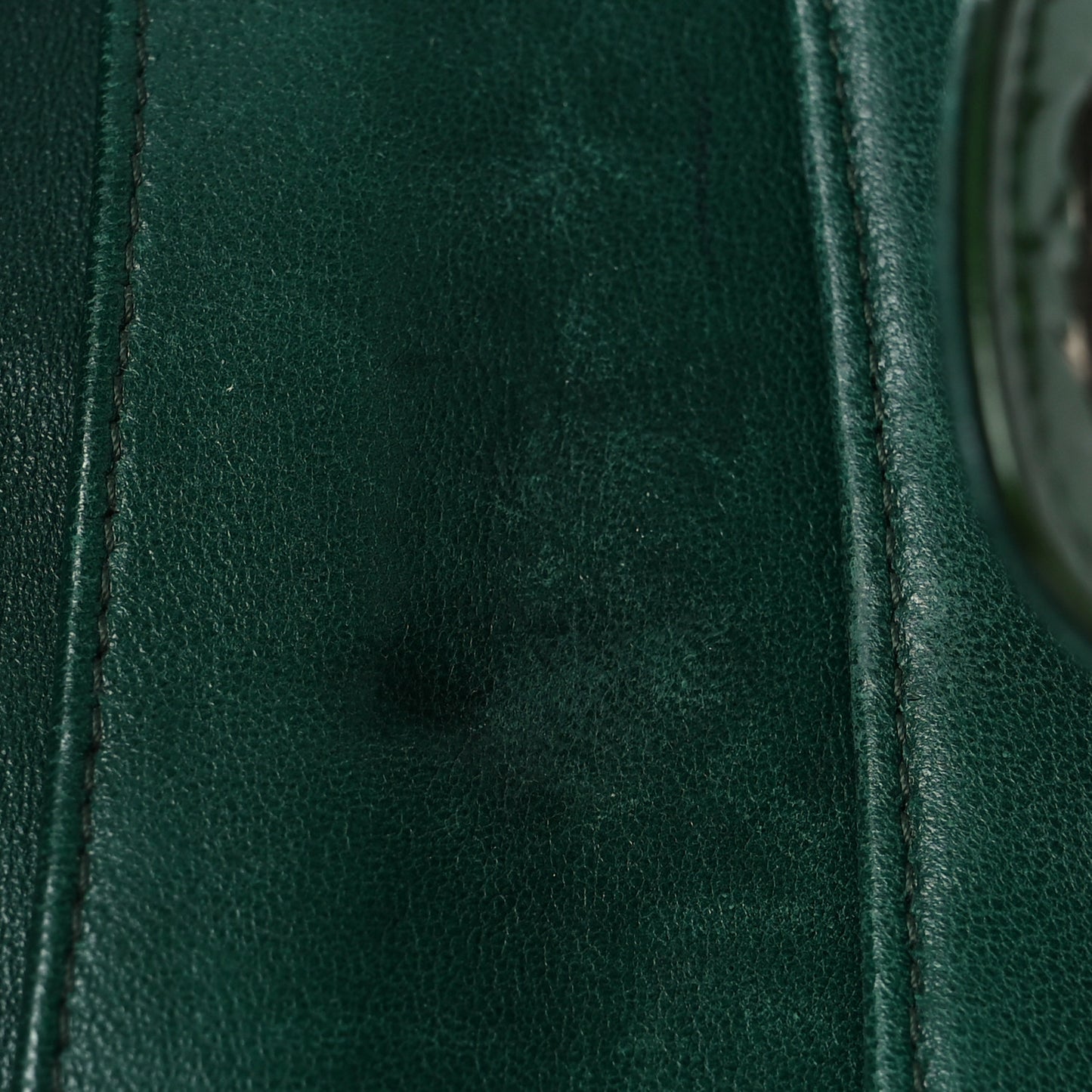 Patent Quilted Large Flap Wallet Green