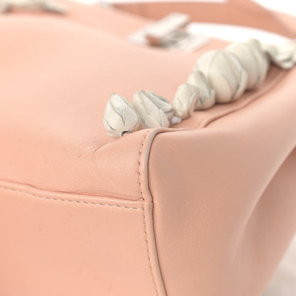 Fendi Nappa Rosebud Mini Peekaboo Iconic Satchel Baby Pink 12 of 26