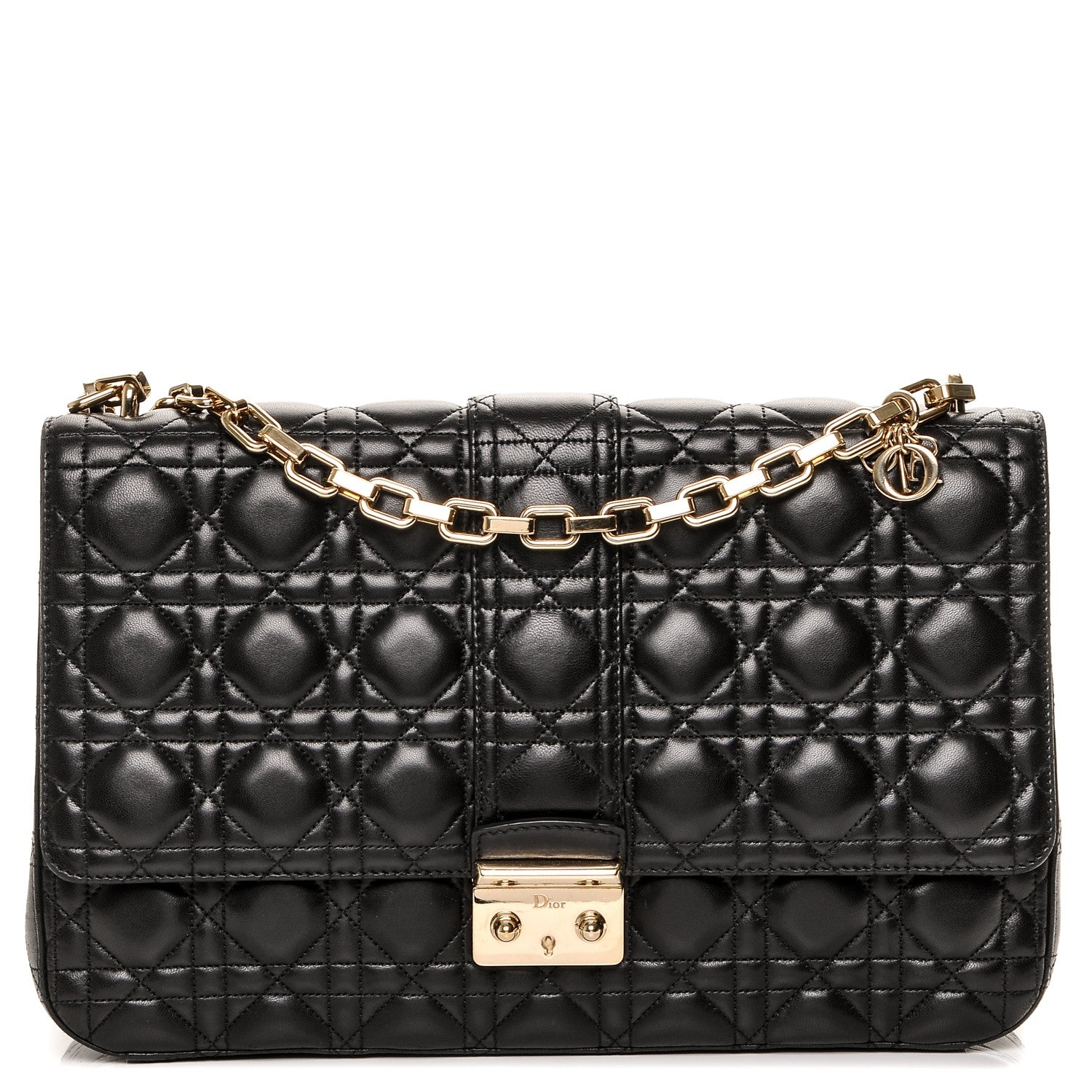 Christian Dior Lambskin Cannage Large Miss Dior Flap Black 1 of 6