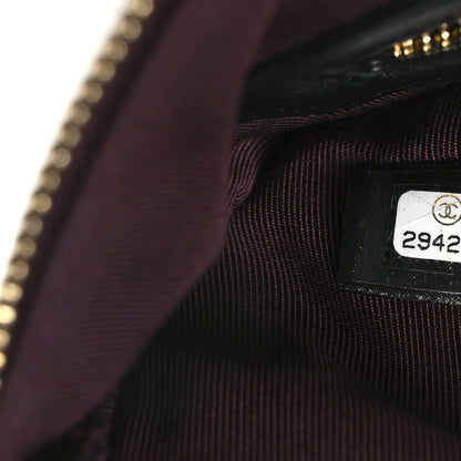 Chanel Lambskin Quilted Medium Cosmetic Case Black 7 of 9