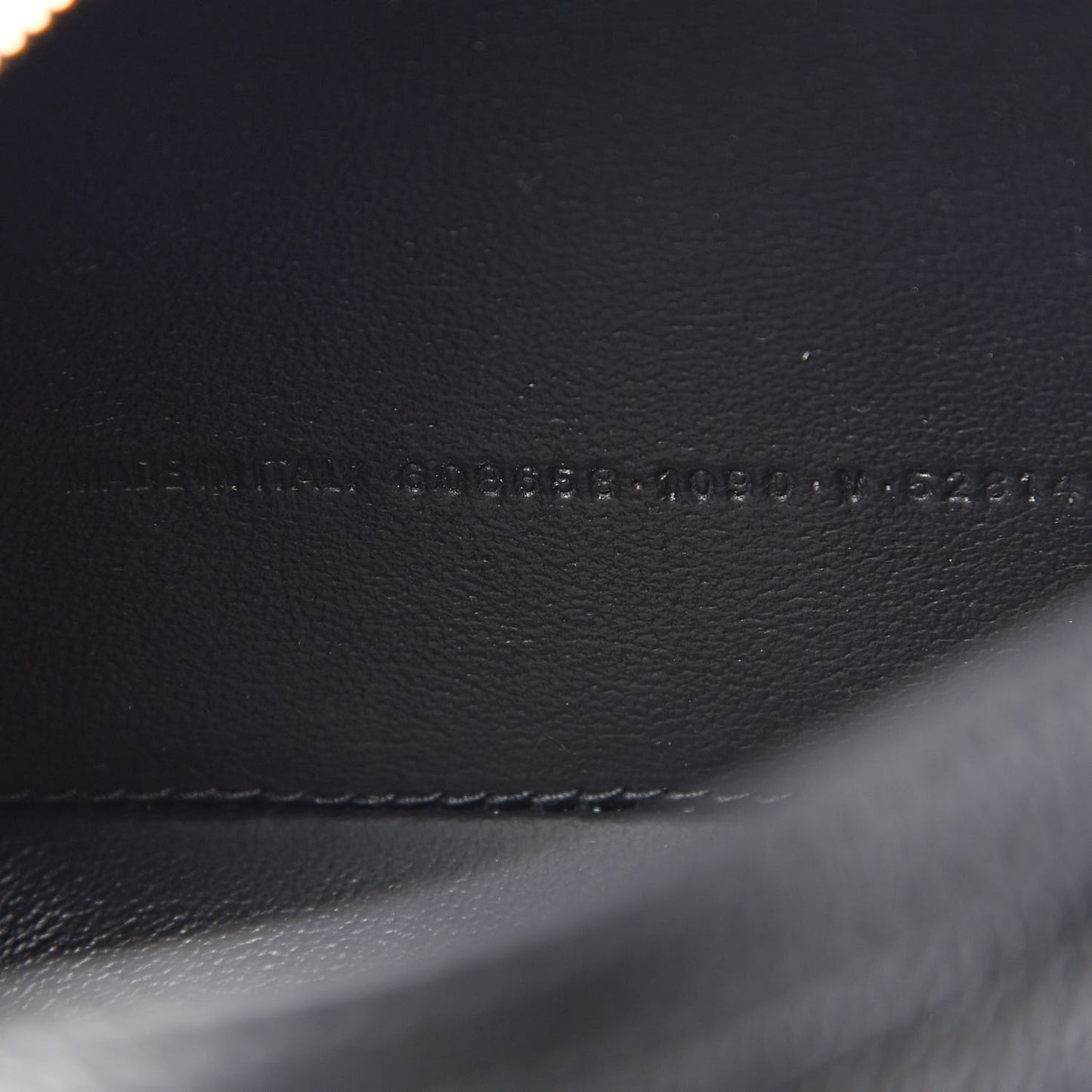 Grained Calfskin Logo XS Ville Top Handle Camera Bag Black White