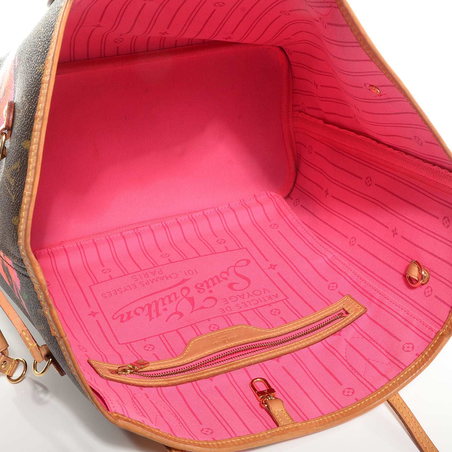 Louis Vuitton Monogram Roses Neverfull MM 5 of 7