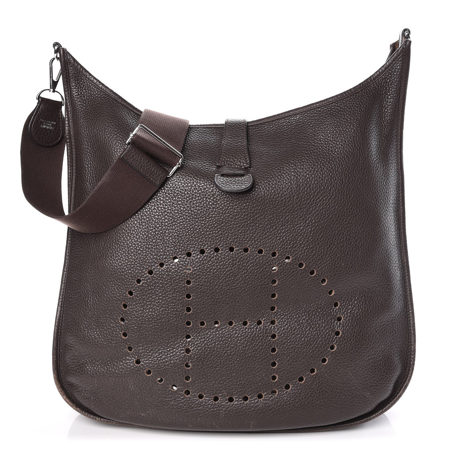 Hermes Taurillon Clemence Evelyne III TGM Chocolate 1 of 11