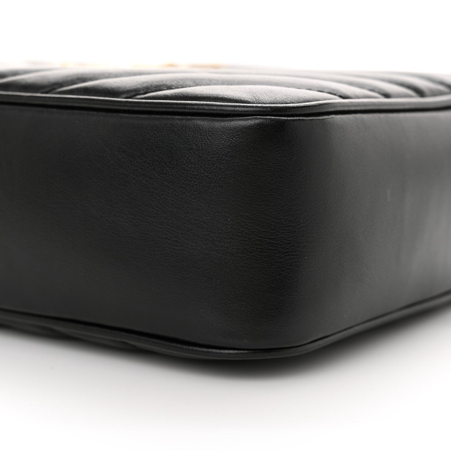 Calfskin Matelasse Monogram Lou Camera Bag Black