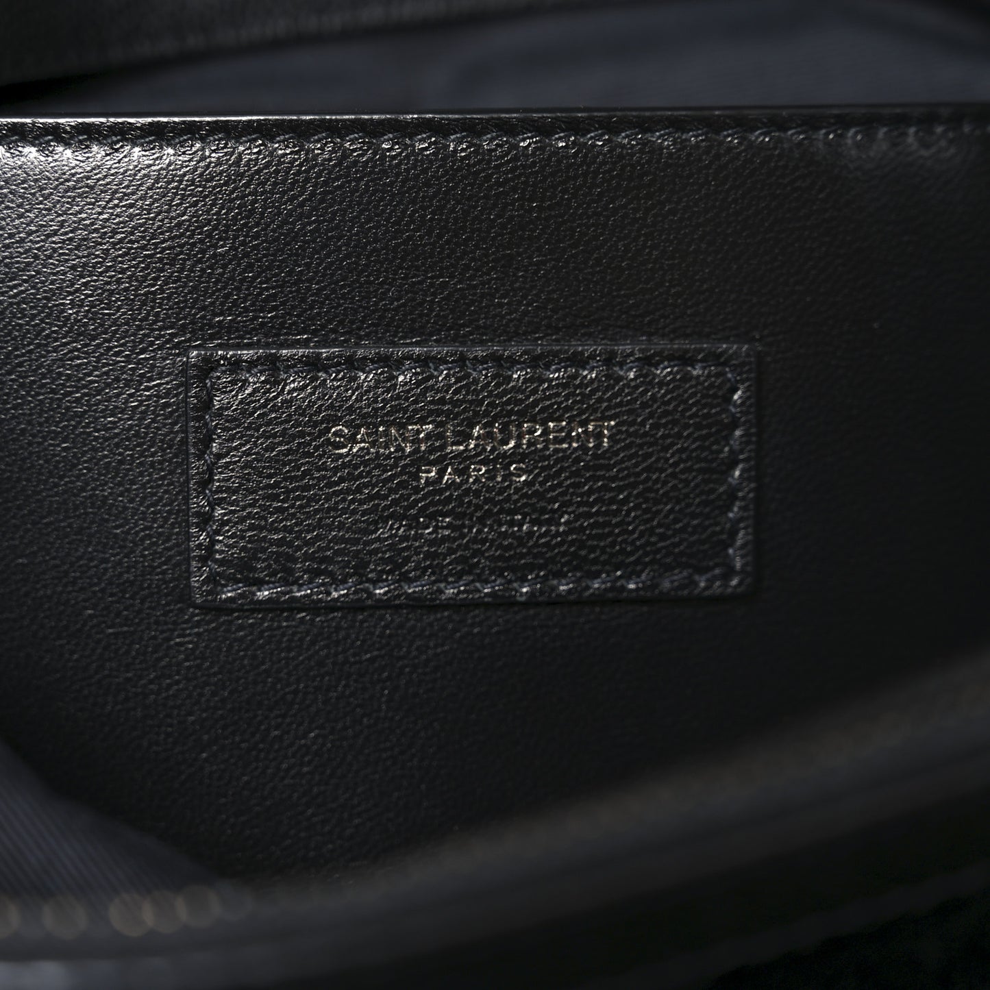 Grain De Poudre Medium West Hollywood Monogram Fold-Over Black