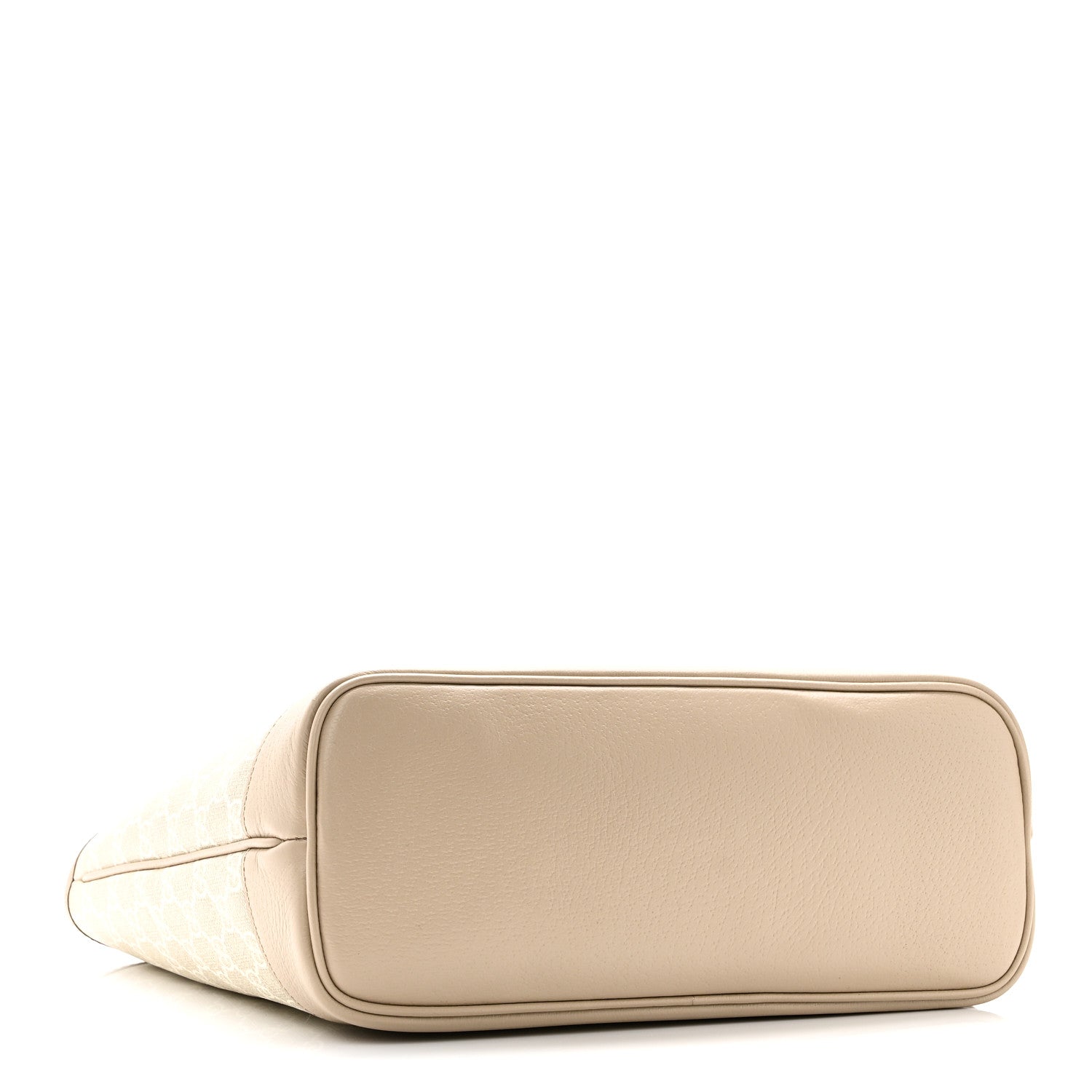 Gucci GG Supreme Monogram Textured Dollar Calfskin Small Ophidia Shoulder Tote Bag Beige Mystic White Oatmeal 4 of 10