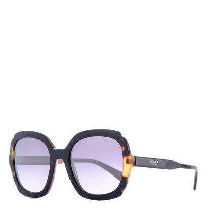 Prada Tortoise Shell Round Sunglasses SPR 16U Black 1 of 7