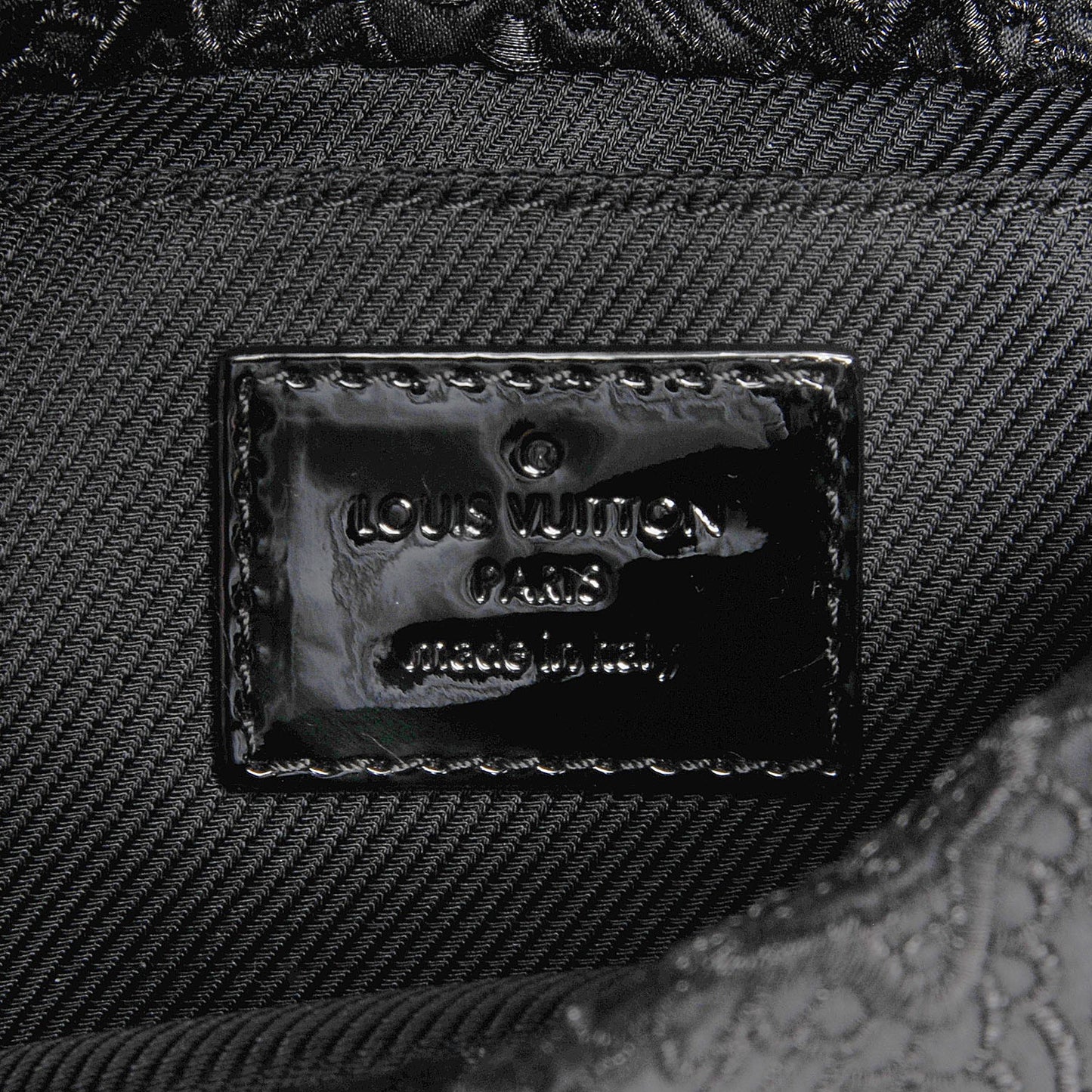 Satin Dentelle Pochette Black