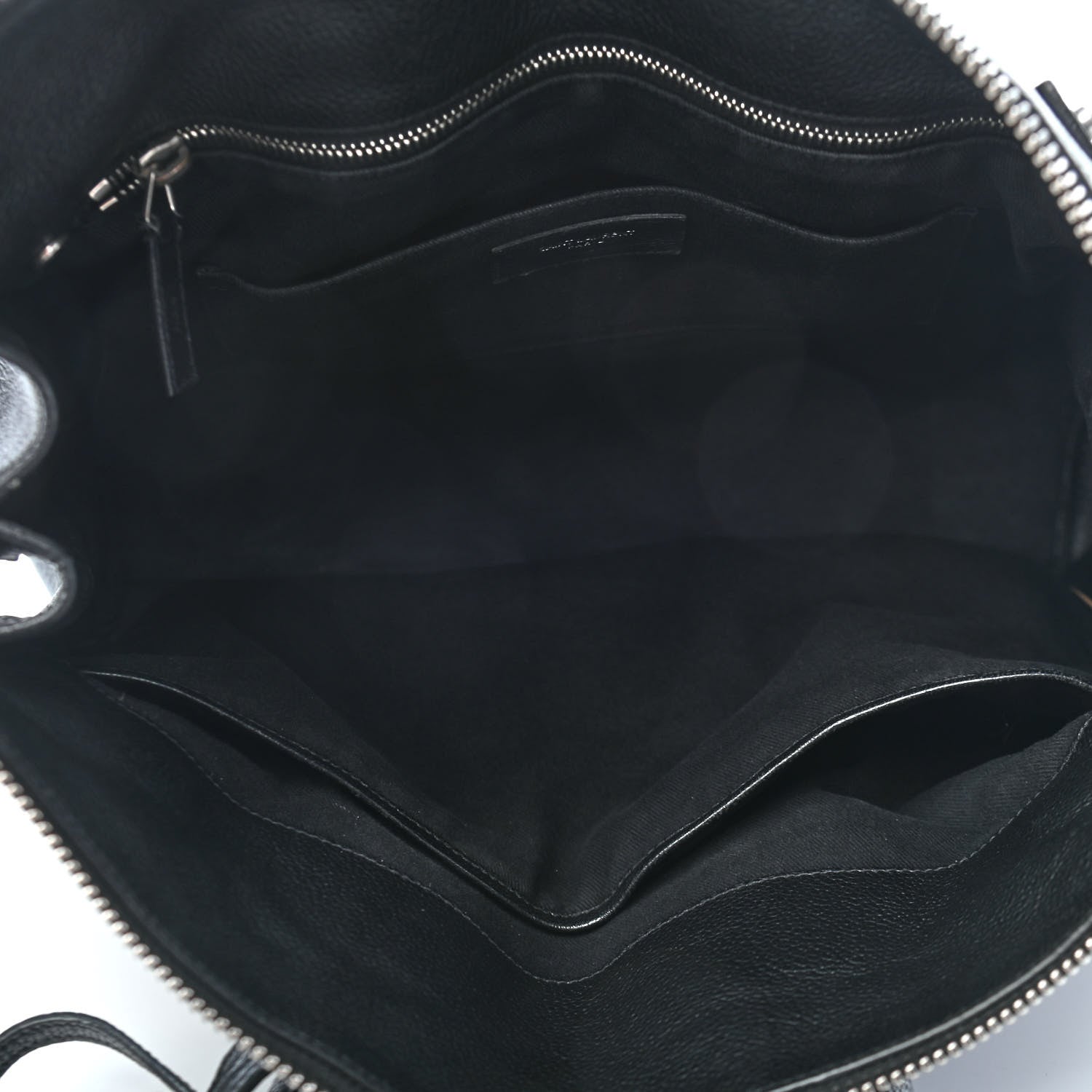 Saint Laurent Grained Calfskin Sac De Jour Souple North South Tote Black 5 of 11