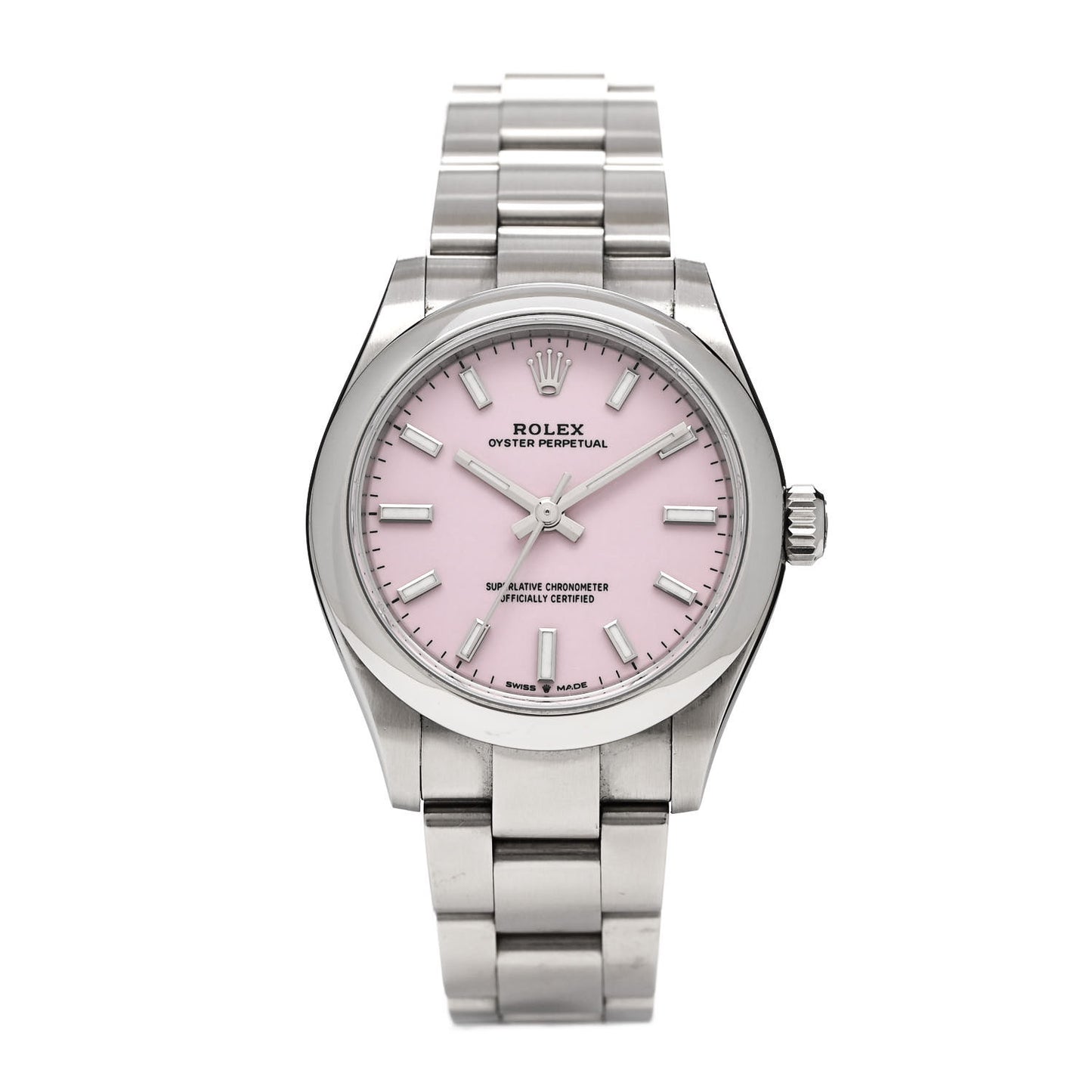 Stainless Steel 31mm Oyster Perpetual Watch Candy Pink 277200