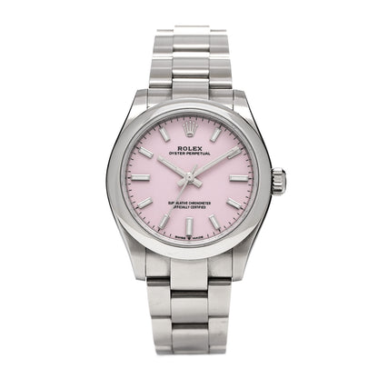 Rolex Stainless Steel 31mm Oyster Perpetual Watch Candy Pink 277200 1 of 5