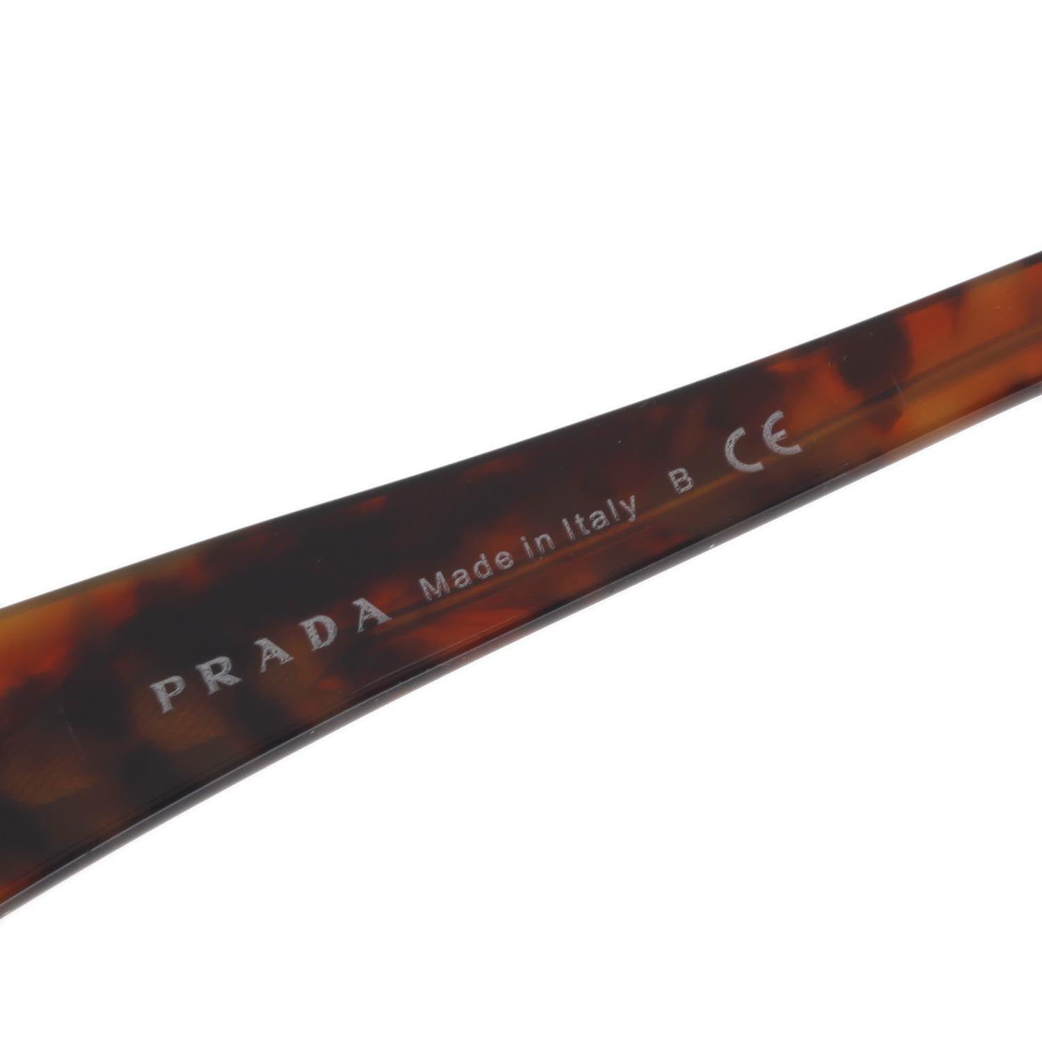 Prada Tortoise Shell Butterfly Sunglasses SPR 18I 6 of 9