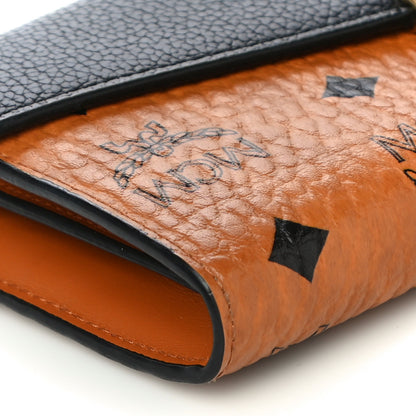 MCM Visetos Large Patricia Wallet On Chain Cognac Black 5 of 11