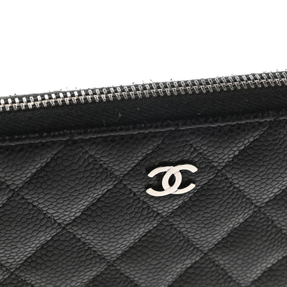 Chanel Caviar Quilted Large Gusset Zip Around Wallet Black 9 of 9