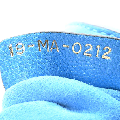 Christian Dior Goatskin Micro Saddle Bag With Strap Blue 7 of 10