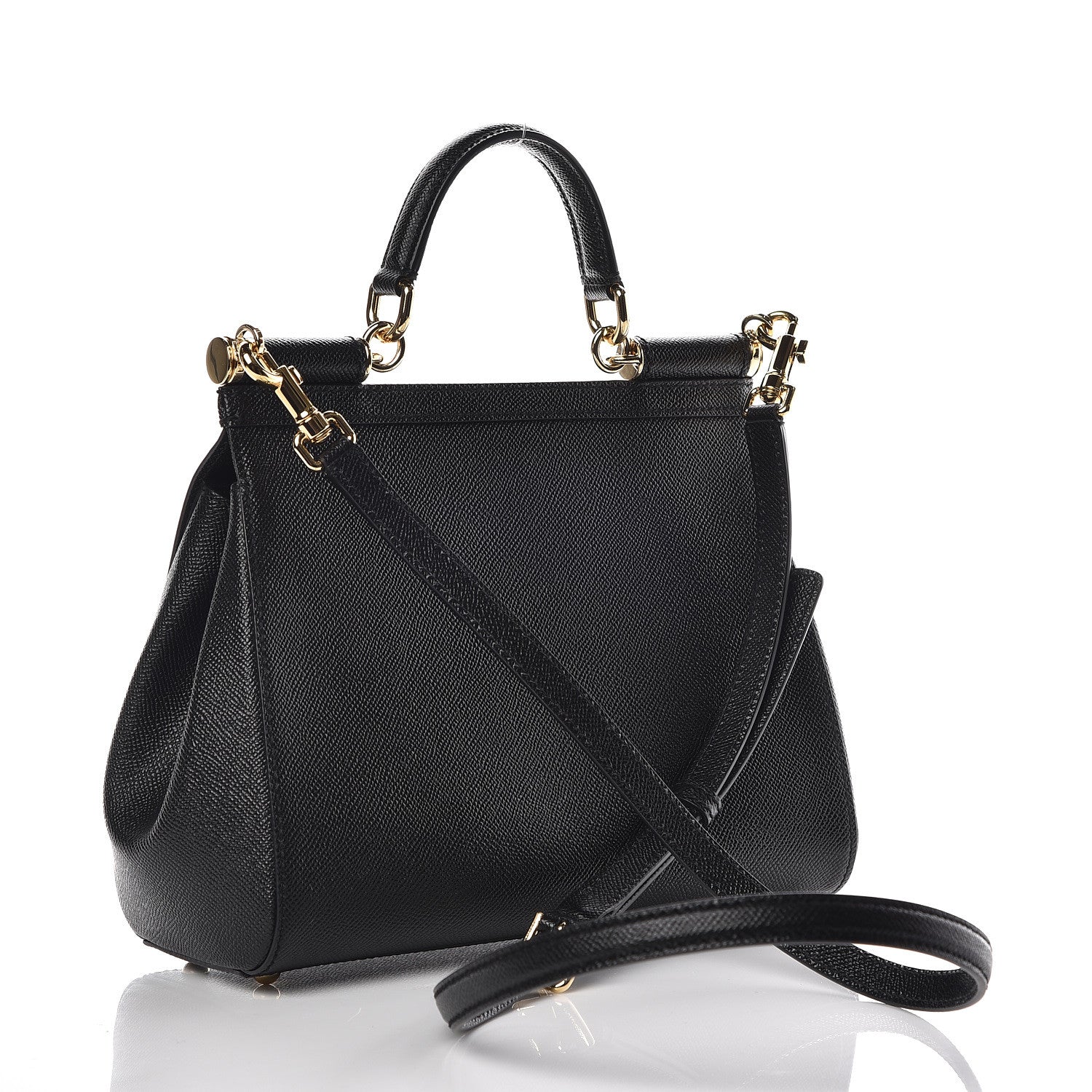 Dolce & Gabbana Dauphine Medium Miss Sicily Satchel Black 4 of 9