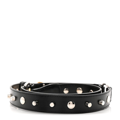 Gucci Calfskin Studded Logo Shoulder Strap Black 2 of 3
