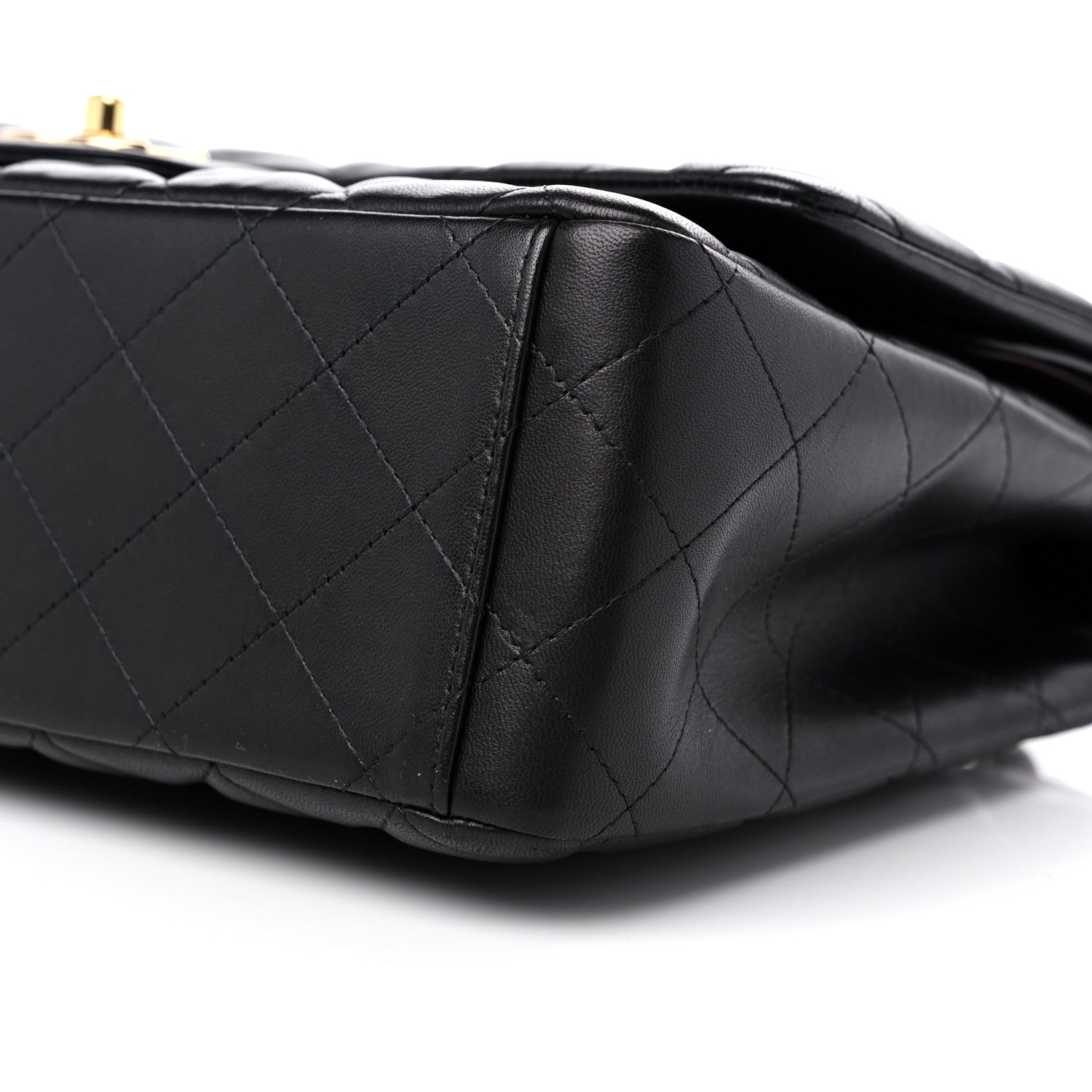 Chanel Lambskin Quilted Maxi Double Flap Black 9 of 9