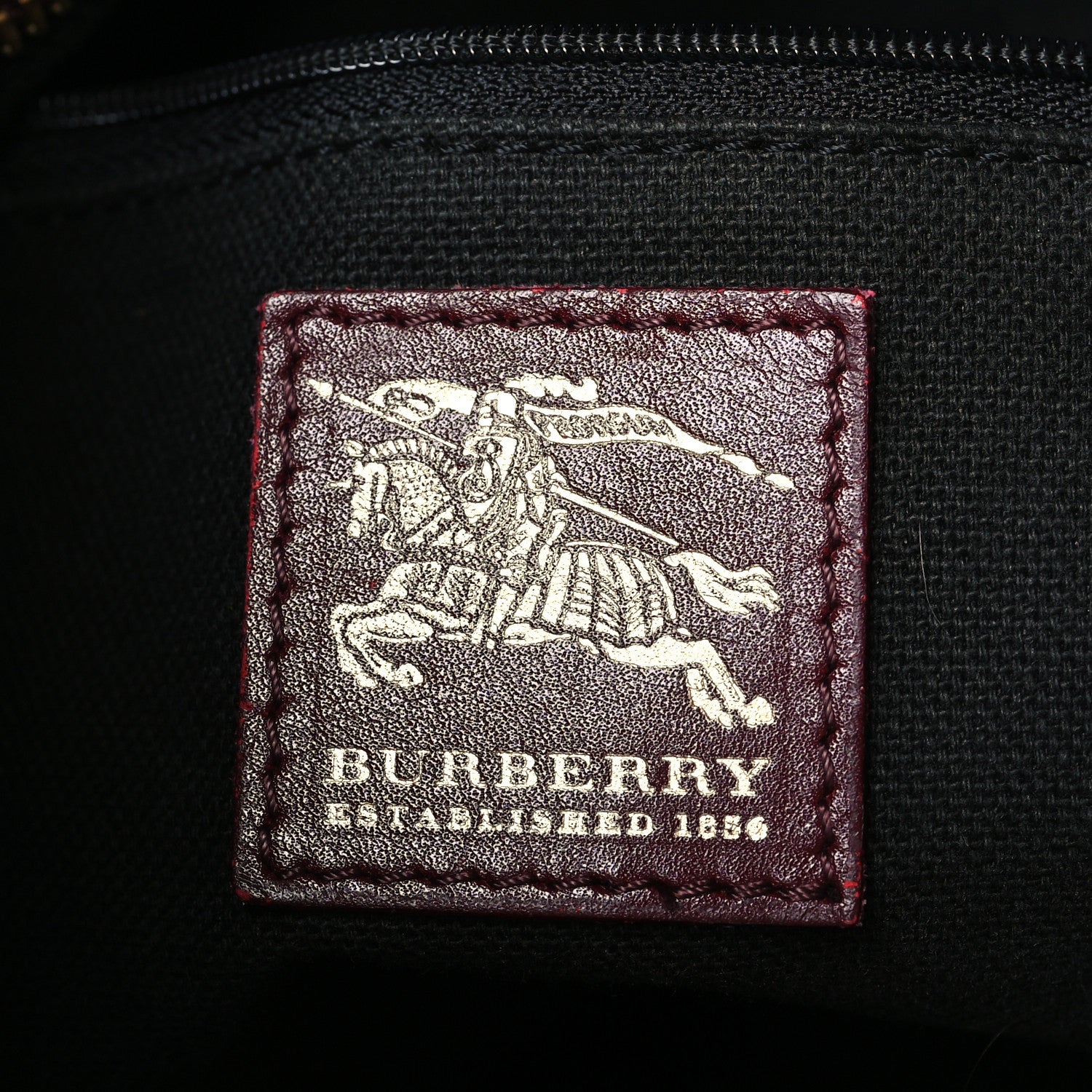 Burberry Haymarket Check Small Brooklyn Hobo Burgundy 6 of 14