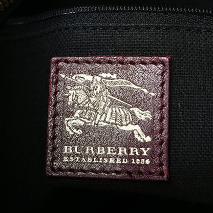 Burberry Haymarket Check Small Brooklyn Hobo Burgundy 6 of 14