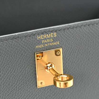 Hermes Epsom Kelly Sellier 25 Vert De Gris 6 of 11