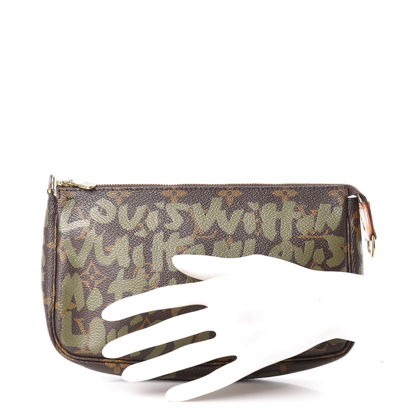 Monogram Graffiti Pochette Accessories Kaki