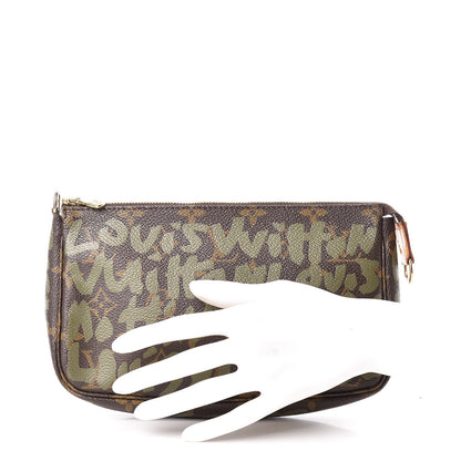 Louis Vuitton Monogram Graffiti Pochette Accessories Kaki 2 of 10