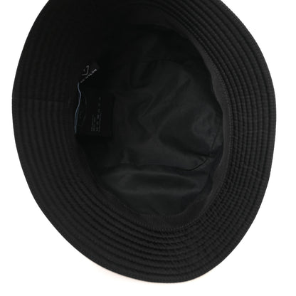 Prada Re-Nylon Metal Triangle Logo Womens Bucket Hat L Black 7 of 9