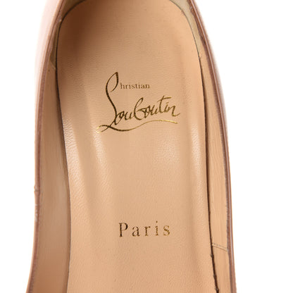 Christian Louboutin Patent Lady Peep 150 Pumps 39 Nude 7 of 12