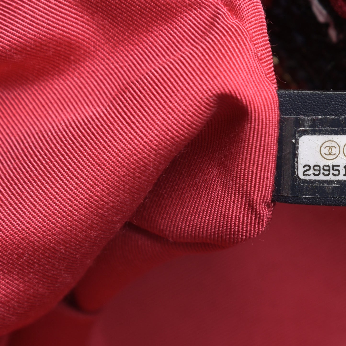 Tweed Quilted Medium Chanel 19 Flap Navy Blue White Red