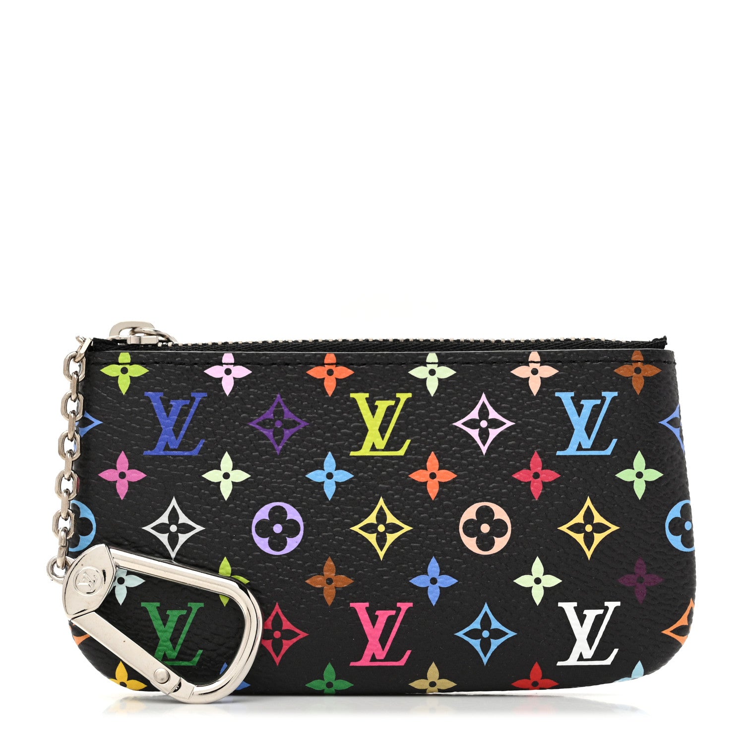Louis Vuitton LV X TM Monogram Multicolor Key Pouch Black 1792576