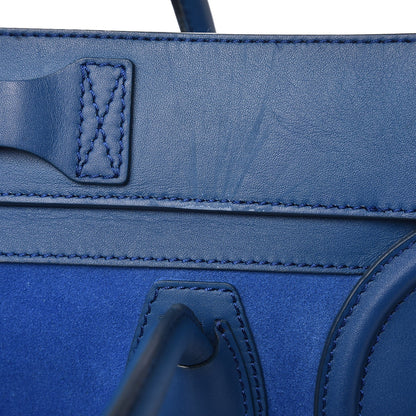Celine Smooth Calfskin Suede Mini Luggage Royal Blue 19 of 19