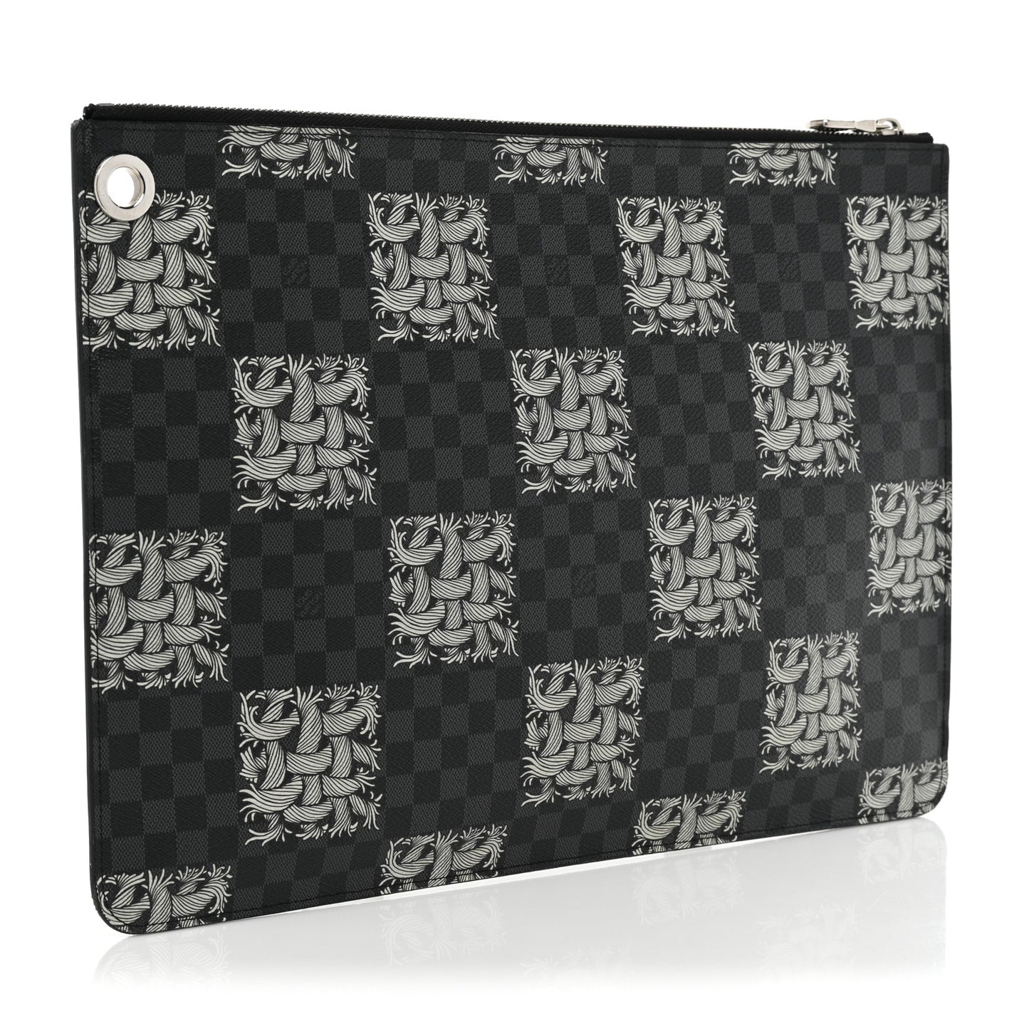 Damier Graphite Rope Pochette Joules GM White