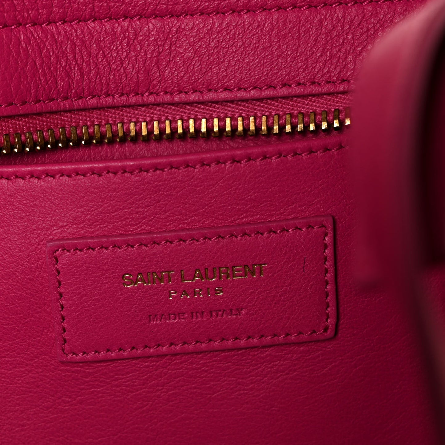 Calfskin Small Monogram Cabas Fuchsia